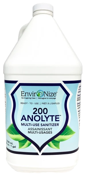 EnviroNize® 200 Hypochlorous Acid Anolyte Multi-Use Sanitizer